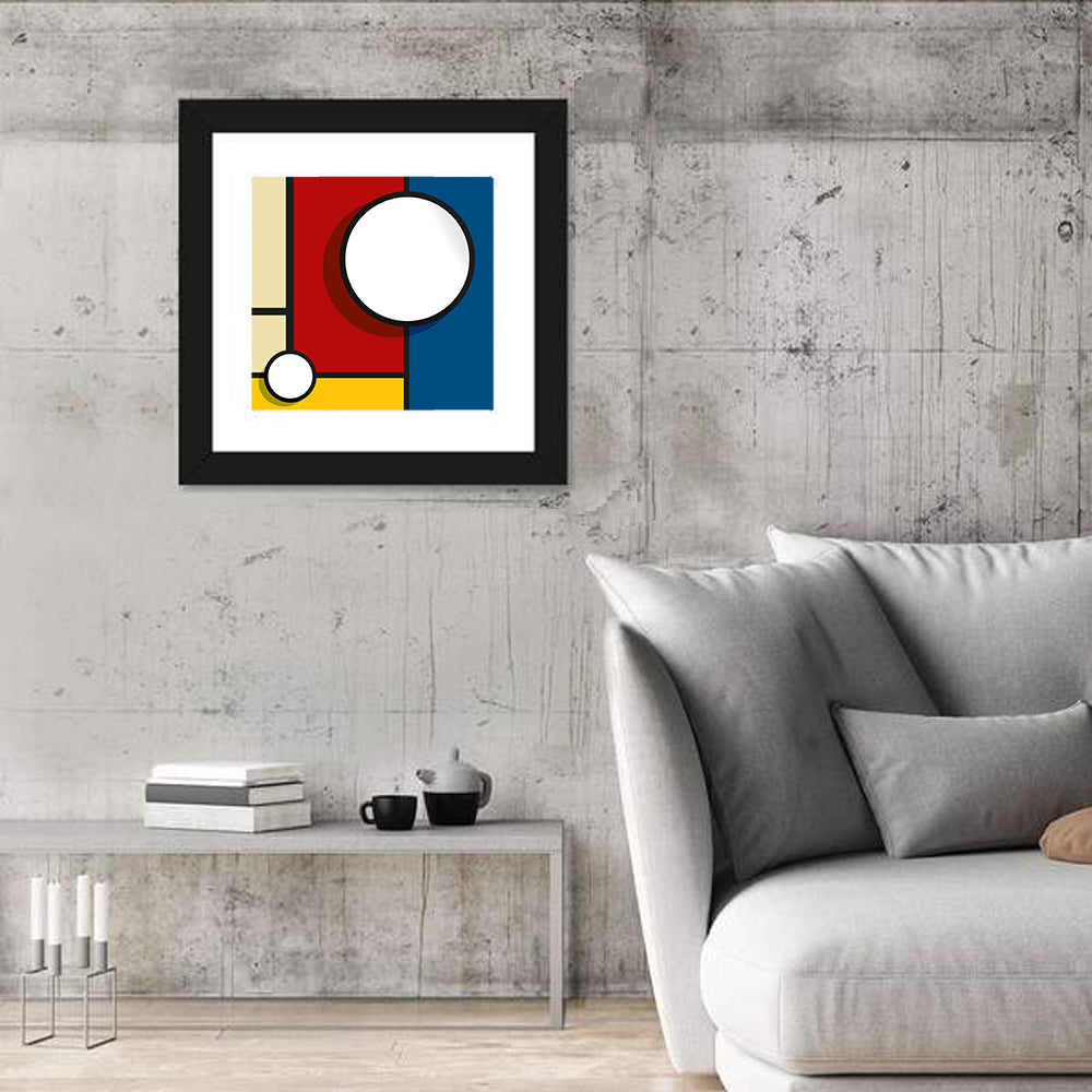 Bubble Grid Geometric Design Wall Art