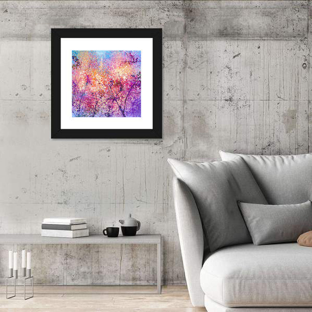 Cherry Blossom Canopy Illustration Wall Art