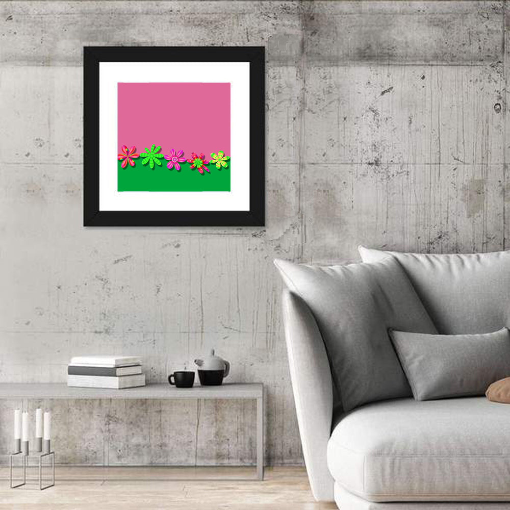 Fantasy Flowers Illustration Wall Art
