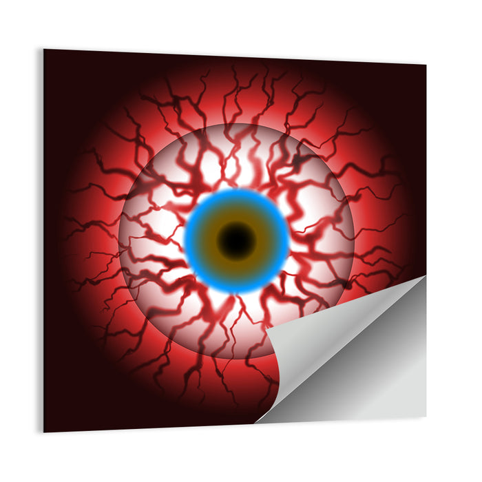 Close-up Eyeball Illustration Wall Art as a poster print